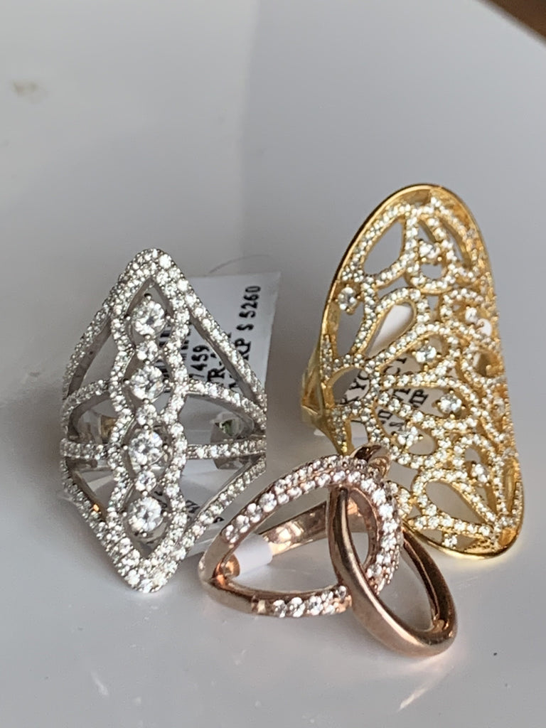 14k gold oval diamond fashion ring FR260