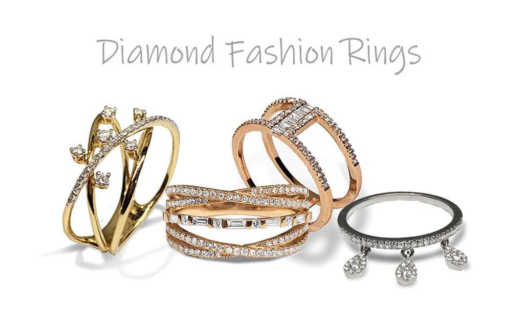 14k gold diamond criss cross fashion ring MR42553