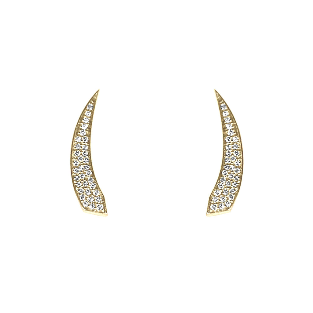 14K Unique Diamond Climber Earring E692