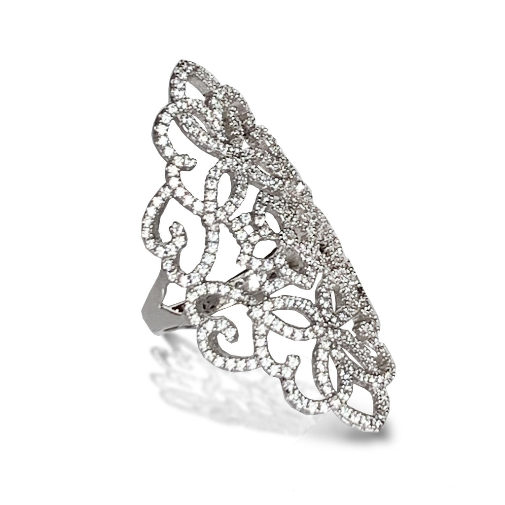 14k gold Unique diamond fashion ring FR254