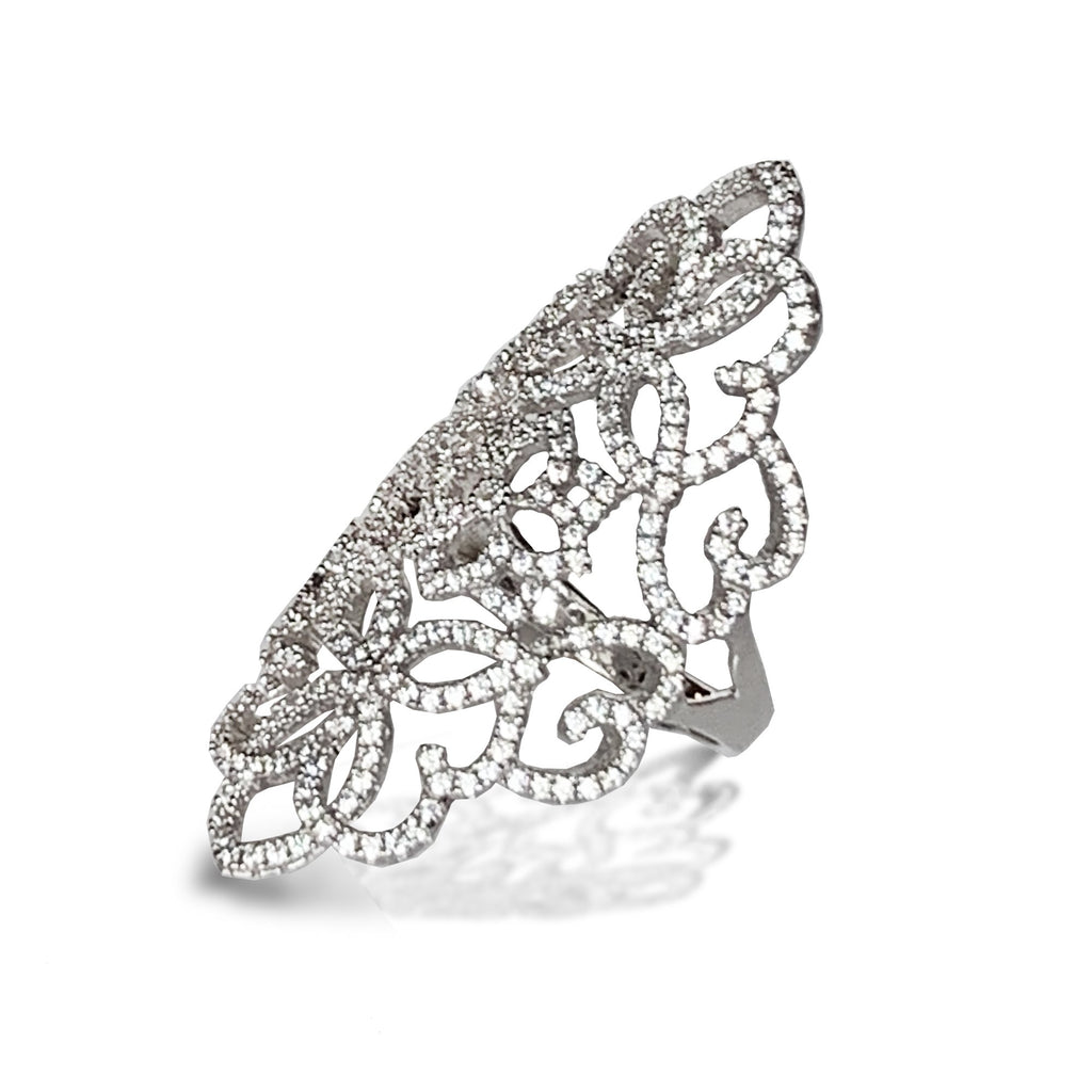 14k gold Unique diamond fashion ring FR254