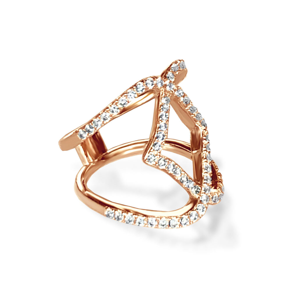 14k gold diamond fashion ring FR269