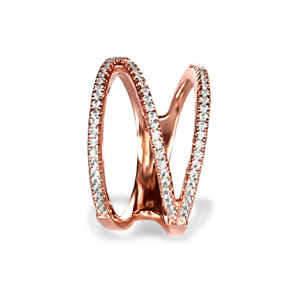 14k gold diamond fashion ring FR272