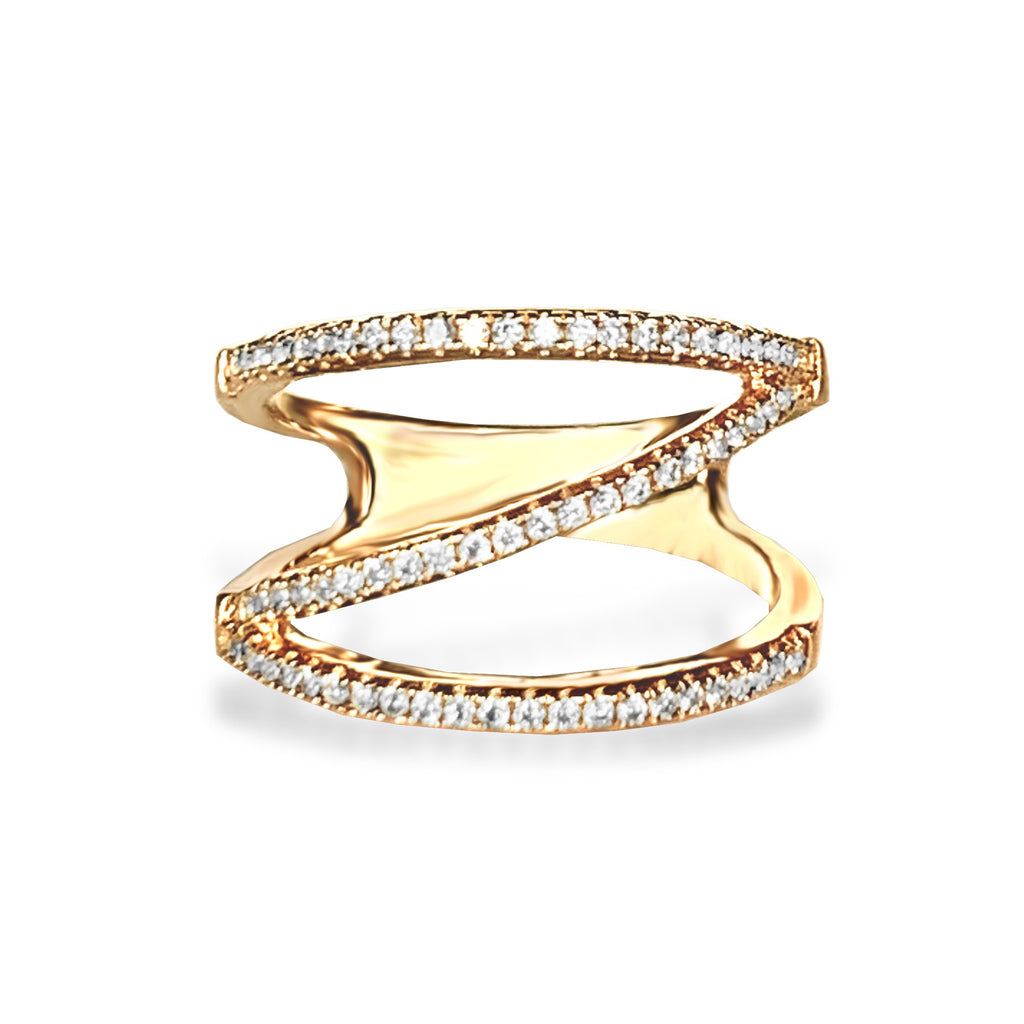 14k gold diamond fashion ring FR272