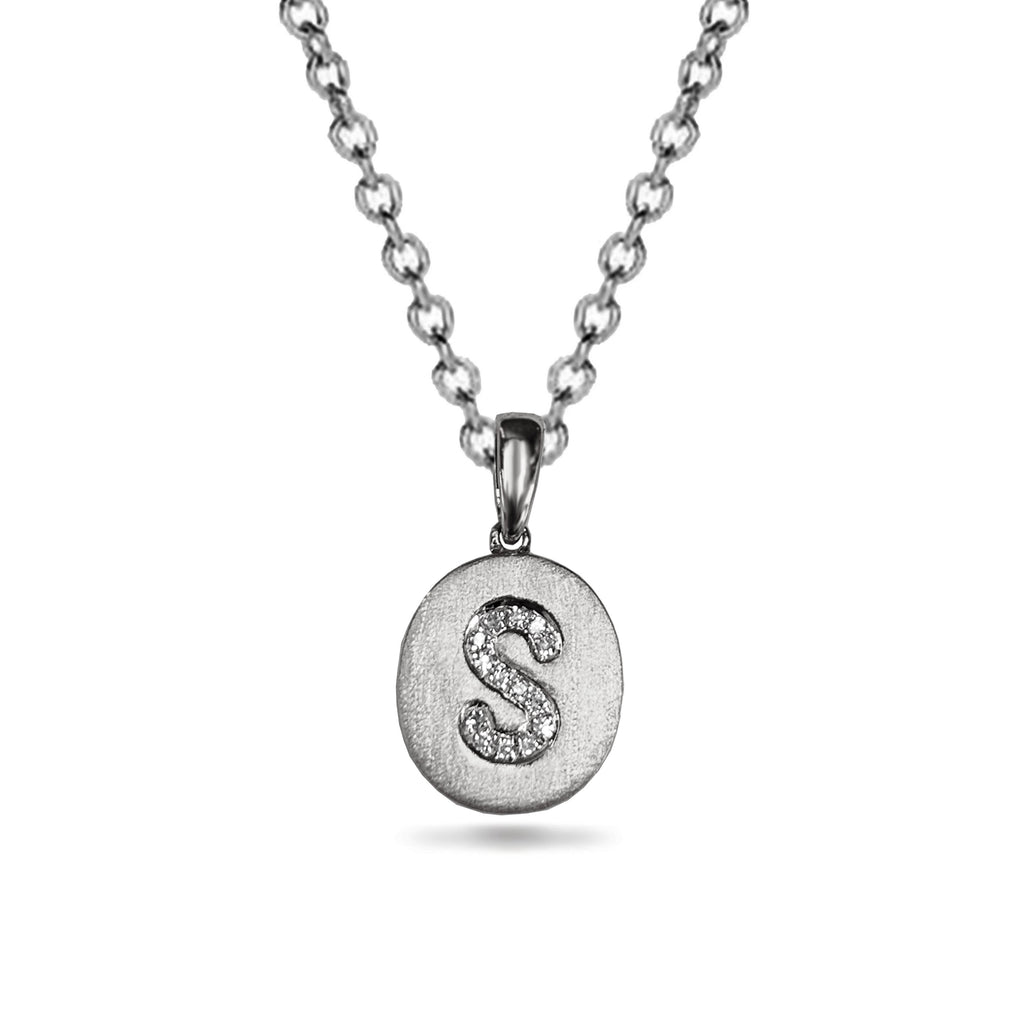 14k Gold & Diamond Disc Initial Necklace MP47108