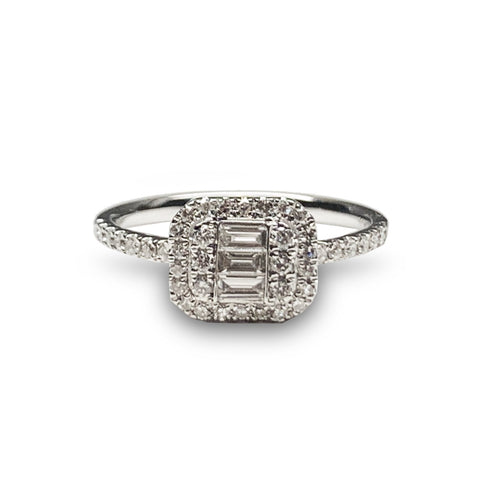14k gold crescent moon star diamond fashion ring MR31654