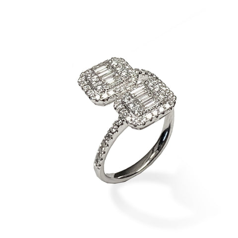 14k gold diamond trillion opal fashion ring MR31660