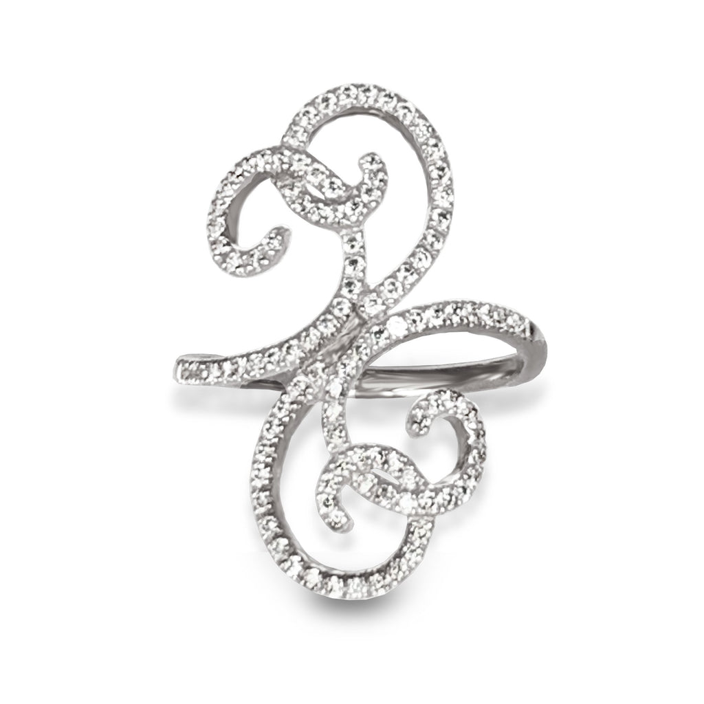 14k gold nouveau diamond fashion ring OGR13