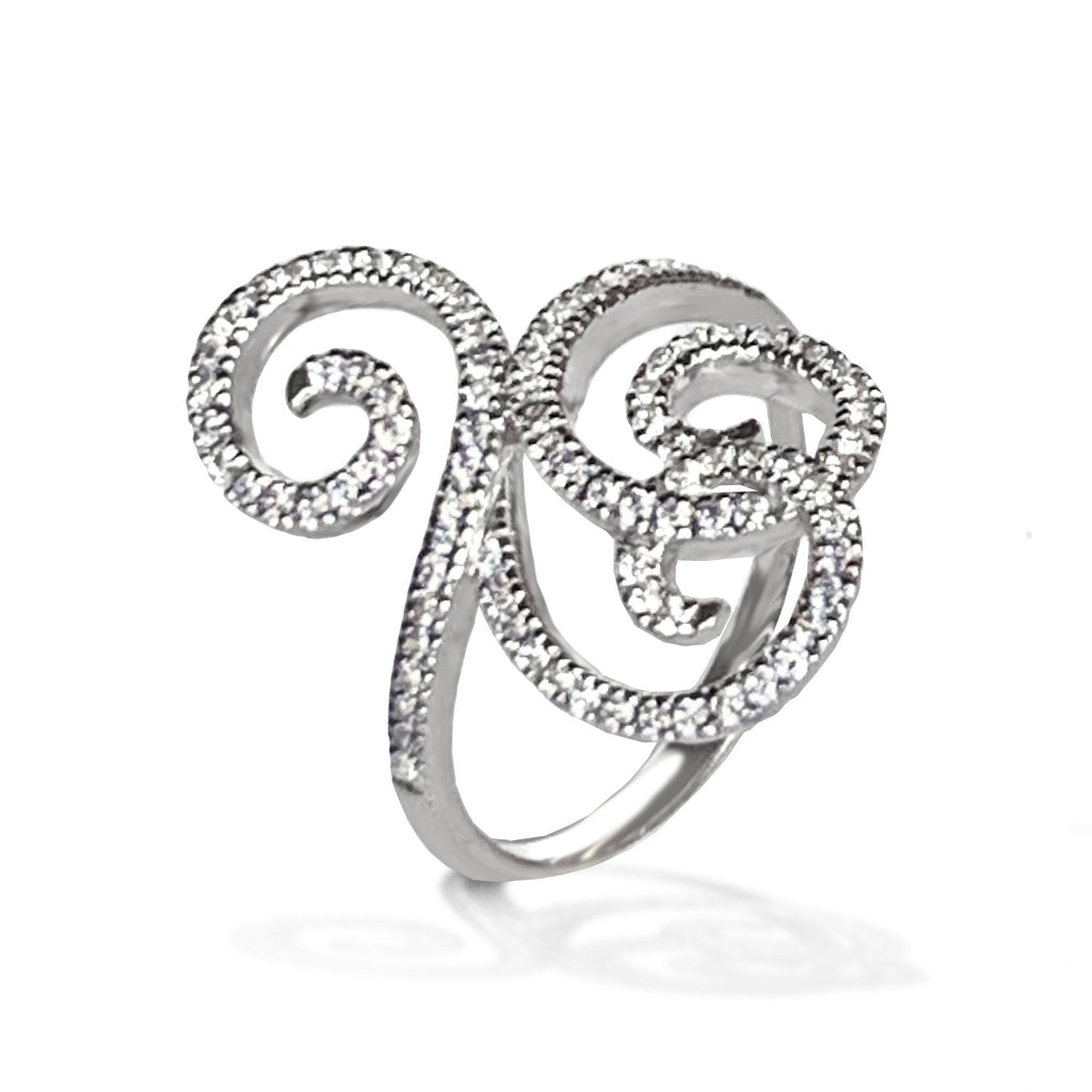 14k gold nouveau diamond fashion ring OGR14