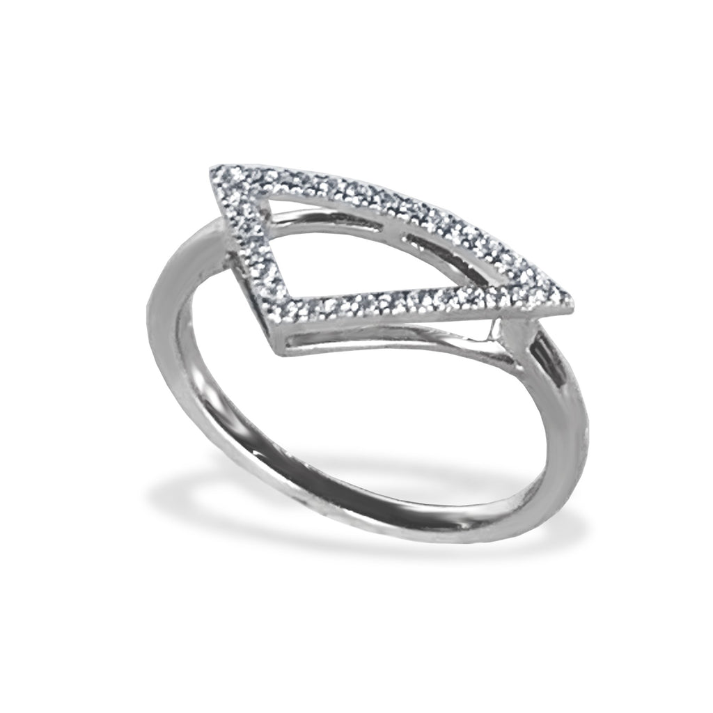 14k gold geometric diamond fashion ring OR1D