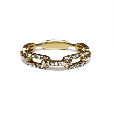 14k gold diamond fashion stackable ring SR45041