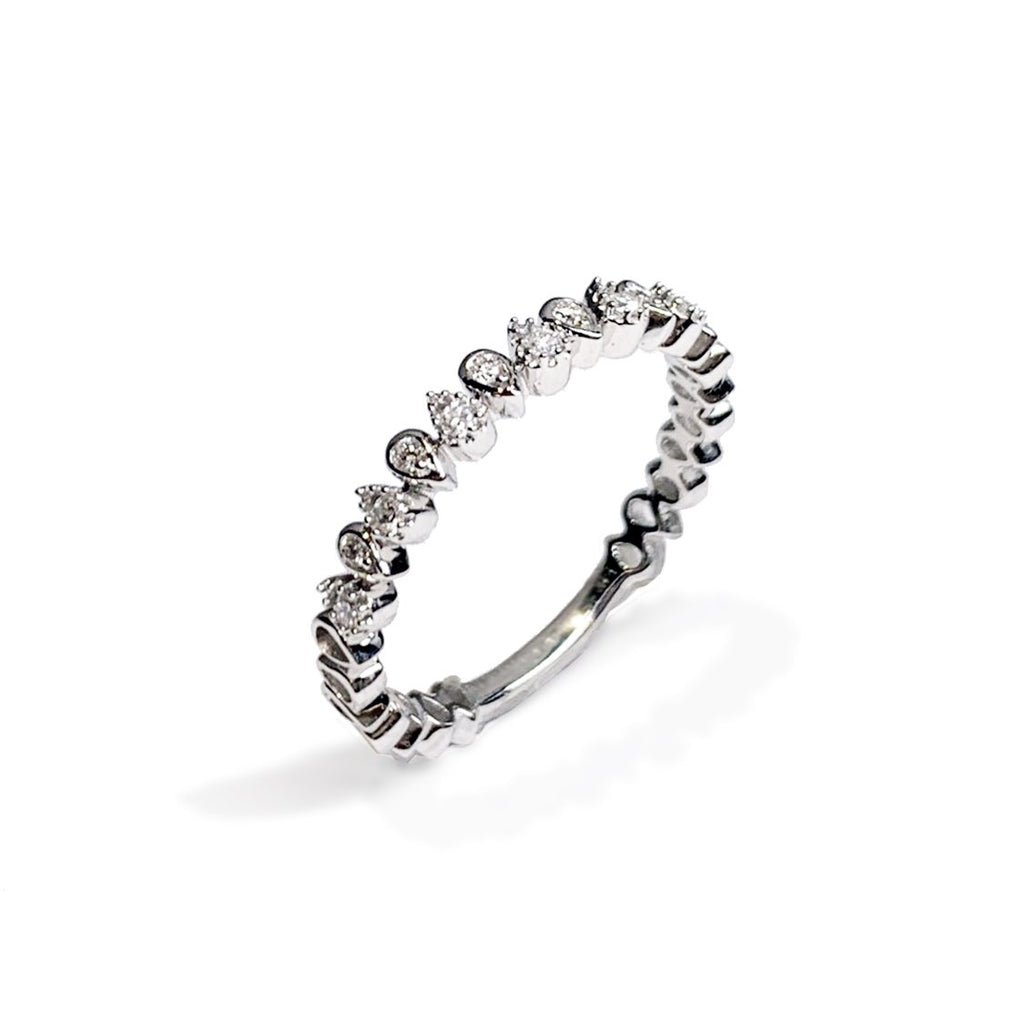 14k Marquise Diamond Stack Wedding Ring SR45044