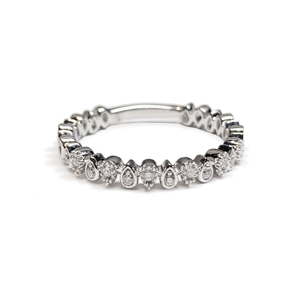 14k Marquise Diamond Stack Wedding Ring SR45044