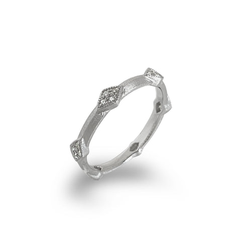 14K Oval Ruby & Diamond Fashion Stack Ring MR45621R