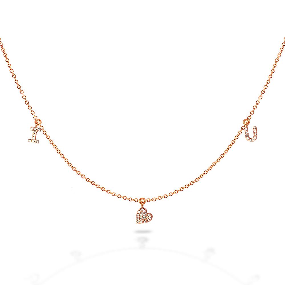 14k Love necklace MN44915