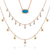 14k Gold Dew Drop Diamond By The Yard Necklace MN44912