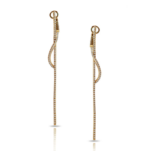 14K Gold Small Diamond Bar Stud Earrings ME2148