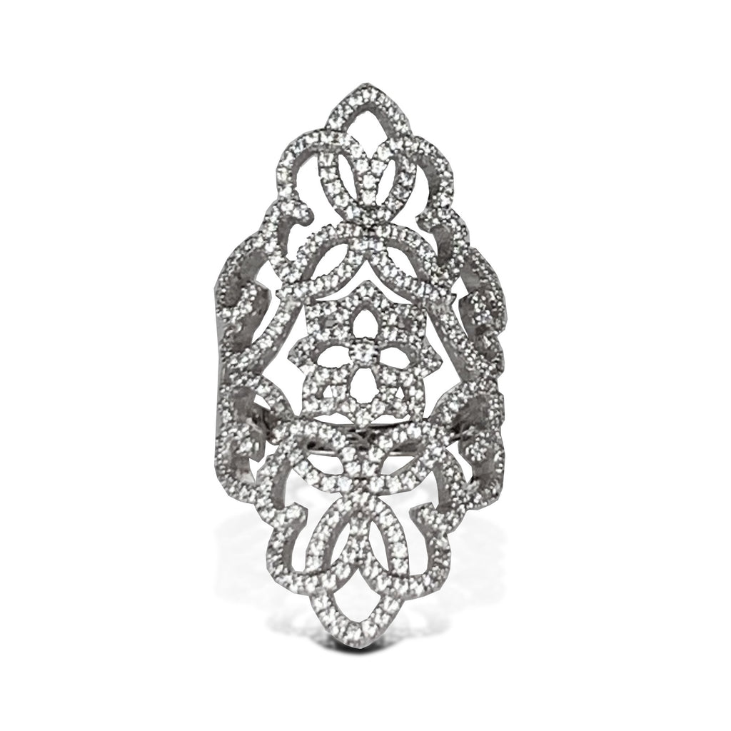 14k gold Unique diamond fashion ring FR254