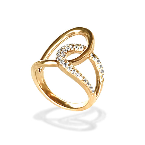 14K Square & Marquise Wedding Stack Ring SR45049