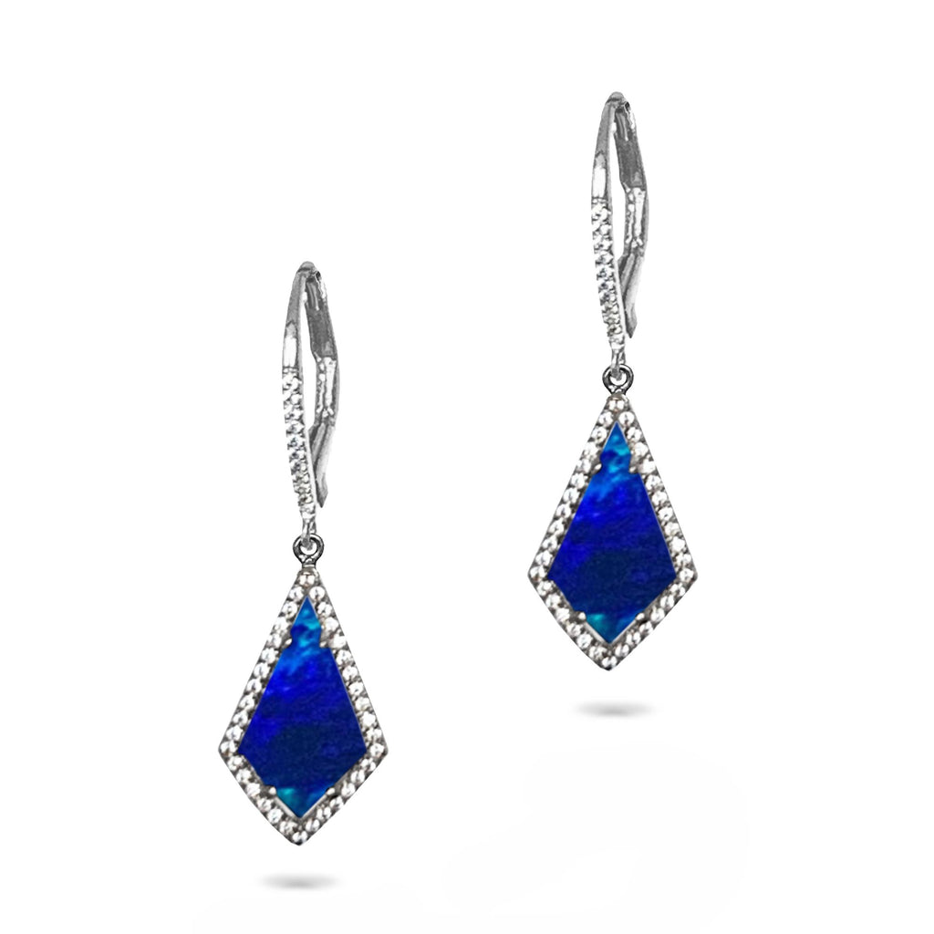 14k gold opal kite dangle earrings ME23796OP