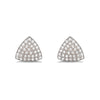 14K Gold Trillian Pave Diamond Disc Stud Earrings ME24838