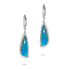 14k trillion turquoise & diamond doublet earrings ME25308TQ