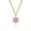 14k Star of David diamond charm necklace MN44553B