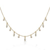 14k Gold Dew Drop Diamond By The Yard Necklace MN44912