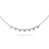 14k round disc diamond pave lariat necklace MN71515