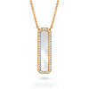 14k mother of pearl vertical bar necklace MN71680MP