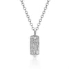 14k Gold Diamond Dog Tag Choker Necklace MP00023