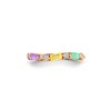 14k gold multi color baguette fashion band ring MR4443