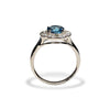 14k gold diamond london blue topaz engagement ring MR45171