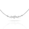 14k gold baguette & round diamond necklace N4060