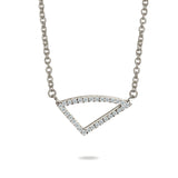 14k trillion diamond pave necklace ON1D
