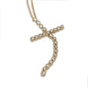 14K Gold Flexible Cross Diamond Necklace P44446