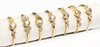 14k gold diamond white topaz designer stackable ring MR45625