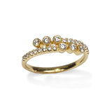 14k gold diamond bypass fashion ring SR43960