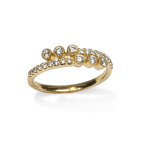 14k gold oval diamond fashion ring FR260