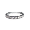 14K Square Beaded Diamond Wedding Band Ring SR45059