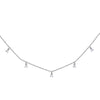 14k Hanging diamond station necklace MN44917D