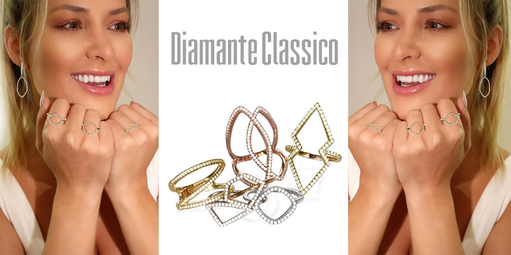 14k gold octagon diamond fashion ring OR2D